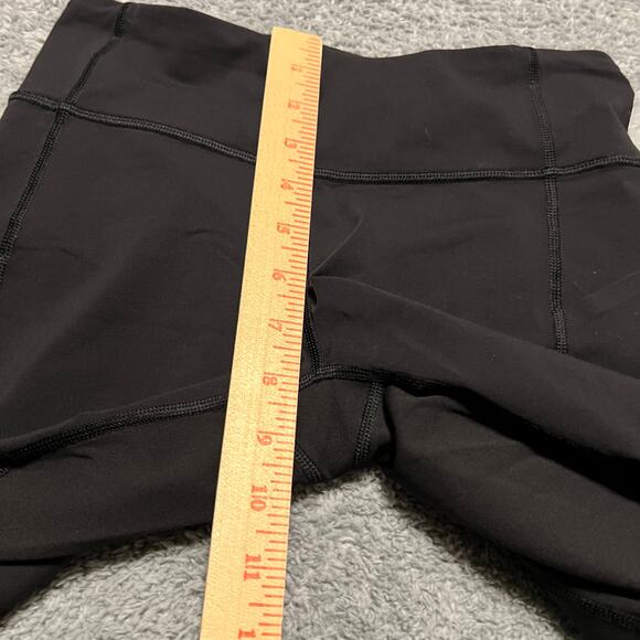 Lululemon Leggings Womens 4 Pace Rival Black Crop Pants Pockets X10416 22” - Picture 8 of 9